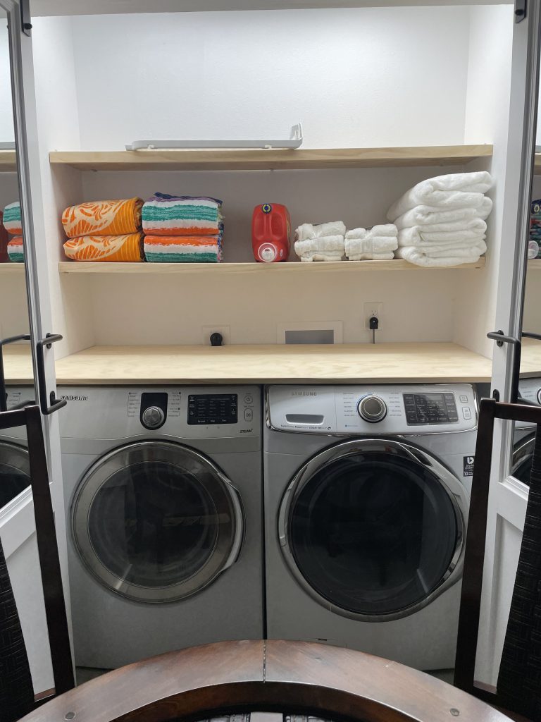 after laundry closet remodel, Groveland CA